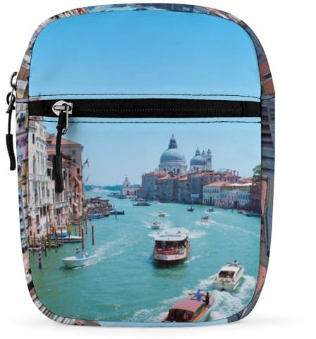 JZemdybill Umhängetasche, Venedig, Italien, Crossbody-Tasche, Mehrzwecktasche, klein, für Arbeit, Business, Reisen, Venedig, Italien, Einheitsgröße