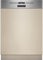 Neff S145EBS16E, N 50, Smart lavastoviglie parzialmente integrata 60 cm, Made in Germany, 13 coperte, pulizia forte con Open Dry, Chef 70°C, classe di efficienza energetica A, AquaStop, acciaio