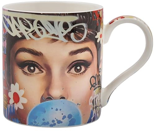 Lesser & Pavey Urban Art Fashion Icon Mug | Hot & Cold Drinks, Fine China, Home & Office, Comfortable, Easy-To-Hold