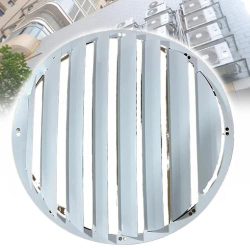 Rejillas Deflectoras De Aire, Cubierta Deflectora De Acero Para Guía De Viento, Cubierta De Unidad De Aire Acondicionado Para Exteriores, Deflector De Aire Acondicionado,Round-58 * 58cm