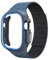 Quirxio Funda de TPU Correa de silicona para Apple Watch Band Ultra 2 49 mm 45 mm 44 mm 41 mm Funda protectora Pulsera para Iwatch Series 9 8 7 6 5 4 Correas de reloj(Blue BU,45mm)