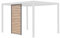 sweeek - Persienne 130 cm pour pergola bioclimatique Triomphe Aluminium Effet Bois Anthracite