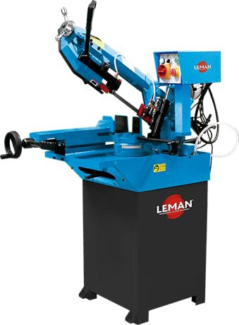 LEMAN SRM170 Metallbandsäge 1500 W, einphasig mit Drehbogen und automatischer Schmierung, Schnitt Ø 170 mm, professionelle Präzisionsmaschine
