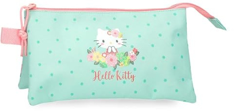 Hello Kitty Custodie e accessori floreali Blu 23x9x7 cm Poliestere