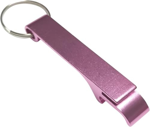 Pink Beer Bottle Openers, Premium Metal Keychain Bottle Opener, Beverage Bottle Opener for Men, Women, Small and Practical, Easy to Carry, Open the Lids of Beer Bottle Easily