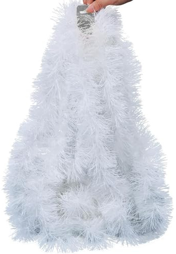 Weihnachtsgirlande Lametta Girlande 6er Pack 12m Tannengirlande Weihnachten Weihnachtsdeko Girlande Weihnachtsbaum Deko Christmas Tree Decorations