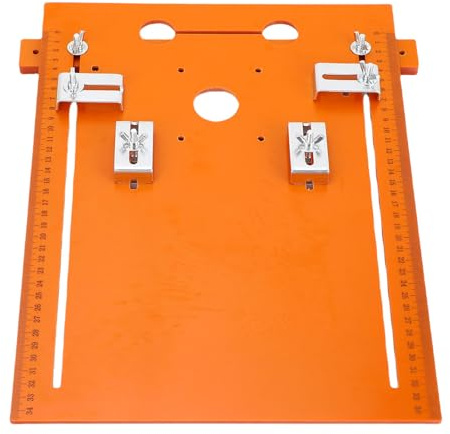 Sxhlseller Router Table Insert Plate, Practical Woodworking Circular Saw Base Plate, 28 X 38cm, with Multiple Hole Patterns for Home Workshop
