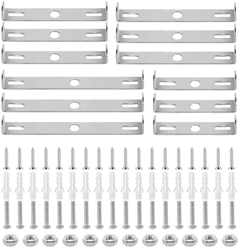 12 Stück Lampenhalterung Decke Kit, Deckenhalterung für Lampen 80/90/100/110mm Deckenlampe Halterung mit Schrauben Zubehör für Home Office Leuchte Montage