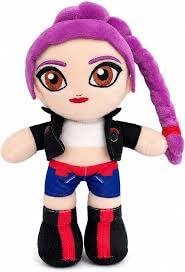 peluche compatibile K-POP Peluche Bambola Lilla con Coda Rumi, Personaggio Idol Coreano, 35 cm, Regalo Musicale