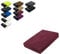 Lenzuolo con angoli elasticizzati in diverse misure e colori, Spugna, bordeaux, 90 - 100 x 200 cm