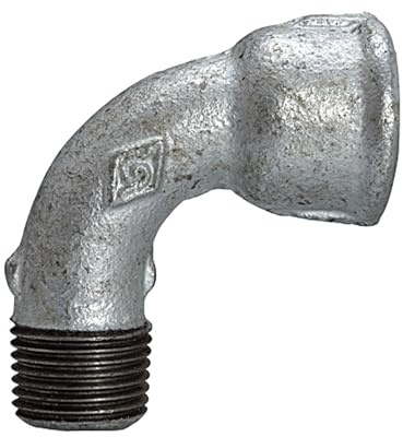 RIEGLER 112841-TFB 1A-114 Bogen 1a, kurz, 90°, IG/AG, Rp/R 1 1/4, schwarzer Temperguss, 1Stk
