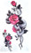 EROSPA® Tattoo-Bogen temporär/Sticker - Rose mit Schlange/Snake - Wasserfest - 21 x 11,4 cm