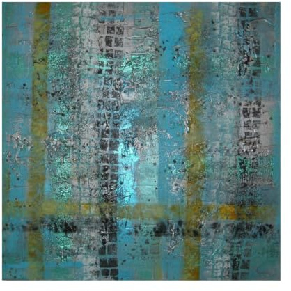 Metallic 3 Acrylbild, Gemälde, Wandbild