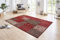 Hanse Home Teppich Kirie – Patchwork Teppich Kurzflor Modern Vintage Design Teppiche für Esszimmer, Wohnzimmer, Kinderzimmer, Flur, Schlafzimmer, Küche – Rot Braun 80x150cm