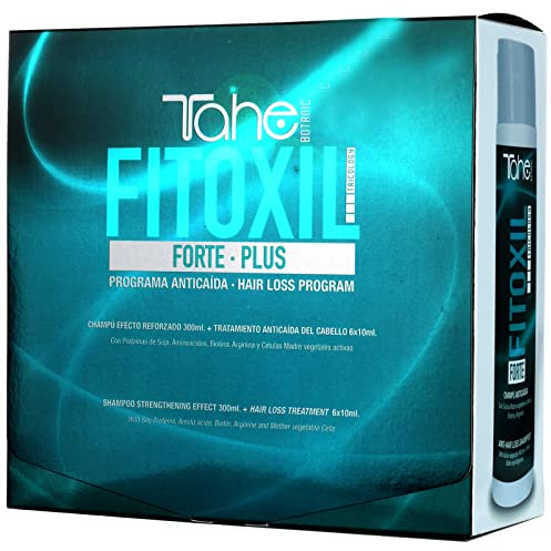 Tahe Fitoxil Pack Forte Plus Programa Anticaída del Pelo para Cabellos Castigados (Champú 300 ml + Tratamiento 6 x 10ml)