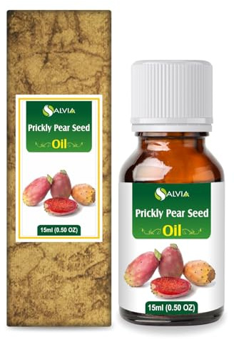 Salvia Prickly Pear Seed Oil 15 ml (0.51 fl oz) – Rare Desert Luxury Oil for Skincare, Haircare, DIY Formulations, Soaps & Cream Blends