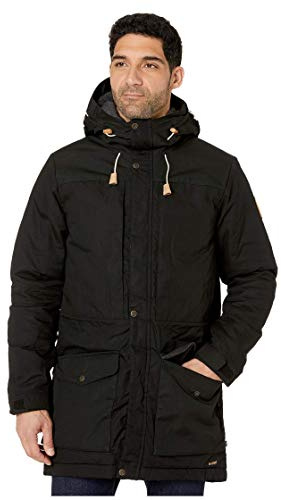 Fjällräven Herren Singi Wool Padded Parka, Black, XXL
