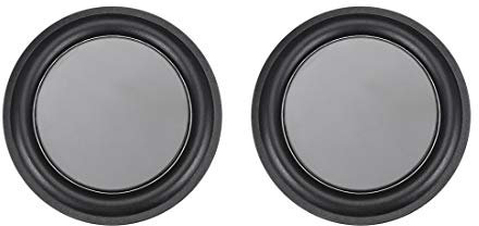 sourcing map 2Pcs 3 70mm Bass Speaker Passive Radiator Auxiliary Rubber Vibration Plate Subwoofer DIY Repair