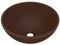 vidaXL Luxus Waschbecken mit Abflussloch Waschschale Aufsatzwaschbecken Waschtisch Waschplatz Handwaschbecken Rund Matt Dunkelbraun 32,5x14cm Keramik