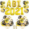 Abschlussfeier Luftballons 36-teiliges Set,Golden Konfetti Luftballon Set,CONGRATS GRAD Bestandene Prüfung Luftballon Deko Set,Graduierung Party,Congratulation Graduation Decoratio 2021 Schulabschluss