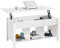 Yaheetech Mesa de Centro Elevable con Cajón Mesa de Café para Salón de Estilo Moderno con Patas de Madera Maciza 104,5 x 49,5 x (49-63) cm Blanco