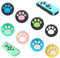 Capuchons de joystick en silicone avec griffe de chat Compatible avec Nintendo Switch Switch Lite und Joy-Con, 8Pcs Joystick Poignée Caps Cover Couvre de Manette Antidérapant Thumb Grip en Souple