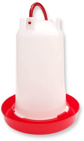 Supravit Wassertränke Hühner 3 Liter | Beheizbare Hühnertränke | | Geflügeltränke mit Bajonettverschluss | Geflügel Enten und Wachtel Tränke | auslaufsicherer Wasserspender