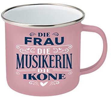 Top Lady Becher Musikerin |Emaille|350ml|
