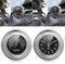 Baceyong Motorrad-Lenkeruhr & Thermometer, wasserdichte Motorraduhren Fahrrad Uhr Für Lenker, Motorrad Uhr Fahrradzubehör Lenkerhalterung Watch, Durchmesser 22-25Mm Motorraduhr, Schwarz, 2 Stück