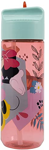 Borraccia Originale Bambini Disney Minnie per bambini da 540 ml in Ecozen, riutilizzabile e lavabile, con tappo svitabile e antigoccia