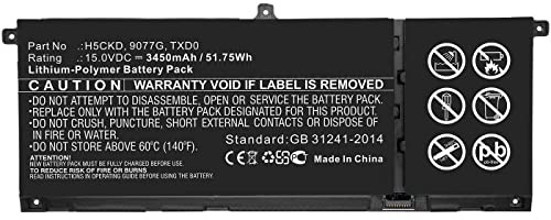 CoreParts Laptop Battery for Dell 51.75Wh 15V 3450mAh 51.75Wh, MBXDE-BA0240