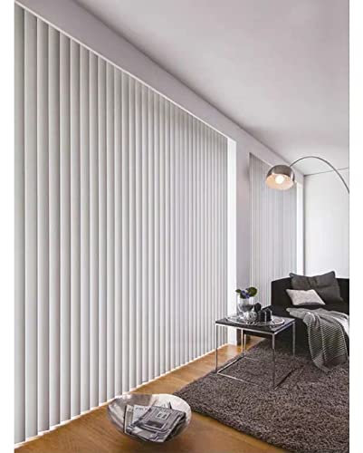 Made to Measure Blackout Vertical Blinds,Window Shade,Privacy Blinds for Patio,Partition Decoration Curtain,for Indoor,Sliding Doors,Balcony,with Parts,Custom Color Size (130cm Width x 210cm Drop)