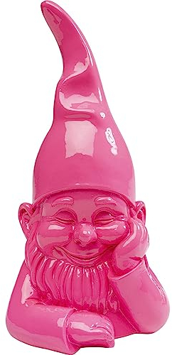 Kare Design Deko Figur Zwerg, Pink, Polyresin, 21x10x9cm (H/B/T)