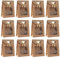 25 Pcs Braune Papiertüten Geschenktüten, Geschenktüte Transparentes Fenster mit Griff Geschenktüte zum Aufbewahren Süßigkeiten Keksen Tragetasche Hochzeiten Einkaufen Verpacken Partys-20x14x7cm