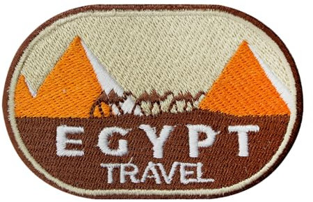 Aufnäher mit Ägypten-Motiv, bestickt, zum Aufbügeln oder Aufnähen, Abzeichen für Kleidung usw., 8 x 5,5 cm