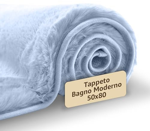 SONIT - Tappeto Scendiletto Moderno 50x80cm - Tappeto per Camera e Salotto - Tappeto Scendiletto Assorbente e Antiscivolo - Tappeto Morbido Color Carta da Zucchero