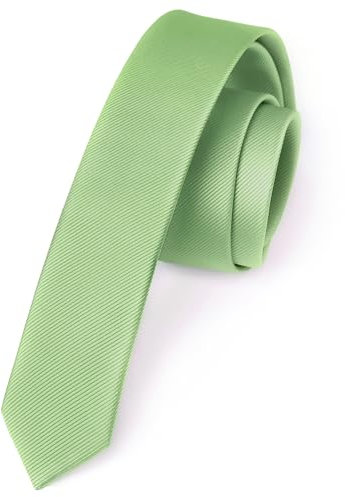 Enlision Krawatte Salbeigrün Schmal Seide Krawatten für Herren Einfarbig Schlips Herren Hochzeit Party 4cm Krawatte Grün Formelle Elegante Business