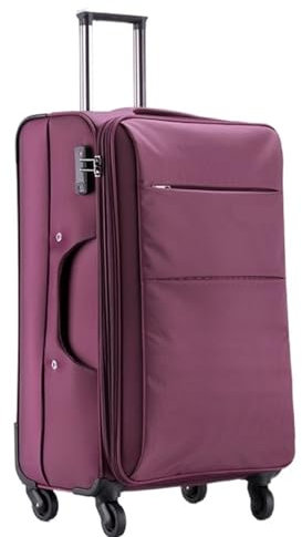 ASHSDI Koffer Reisekoffer Trolley Erweiterbares Softside-Handgepäck Mit Spinnerrädern, Leichter Aufrechter Koffer Boardcase Handgepäck (Color : B, Size : 26in)