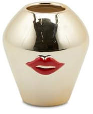 EDG Enzo De Gasperi Enzo De Gasperi Vase Kiss H11 D10 Red Gold