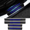 4 Pcs Fiber Car Door Sill Protectors for VW Golf 7 Typ AU R-Line 2017 2018 2019, Carbon Fiber Threshold Scuff Plate Cover Car Kick Plates(Blue)
