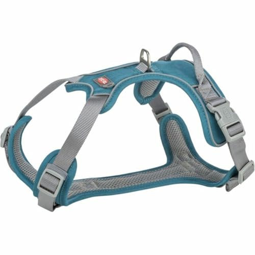 TRIXIE Premium Geschirr Active, S, 35-50 cm/15 mm, Pet-Blau