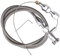Câble d'accélérateur pour moto, ATV, câble de commande de gaz tressé en acier inoxydable, accessoire de rechange pour moto et voiture