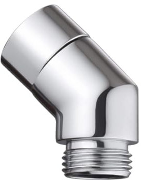 135 Degree Shower Head Extension, G1/2 Shower Head Extension Arm Connector, Uniquely Designed Shower Head Extension Arm, Suitable for Enhancing Shower Experience,Connecting Different Taps (spinable)