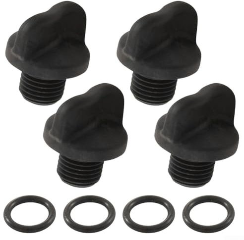 Oniissy Robinet de vidange de pompe de piscine avec joint torique - Pièce de rechange R0537000 - Compatible avec les systèmes de piscine Zodiac - Pompes filtrantes - Noir - Prévention des fuites