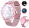 Homailida Smartwatch für Damen - Anruf tätigen/annehmen, 1,35 Zoll IP67 wasserdichte Fitnessuhr mit Herzfrequenz-Schlafmonitor, 100+ Sportmodi Aktivitätstracker, Schrittzähler Smartwatch (Violett)