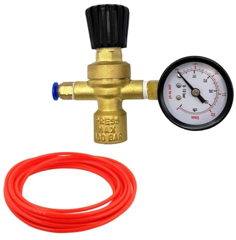 MINI Gas Bottle Regulator Flow Gauge NITROGEN CO2 Argon MIG TIG Welding + Hose