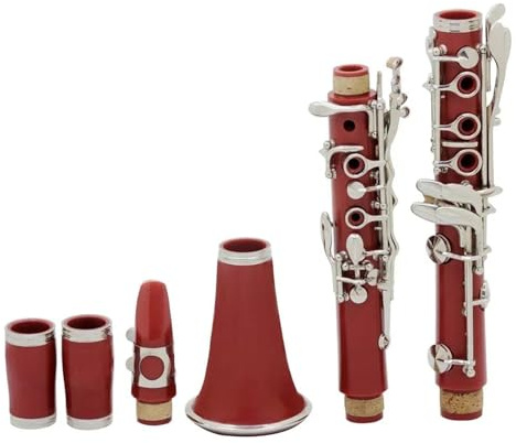 Klarinetten mit klarem Ton Rote Bb Klarinette professionelles Holzblasinstrument