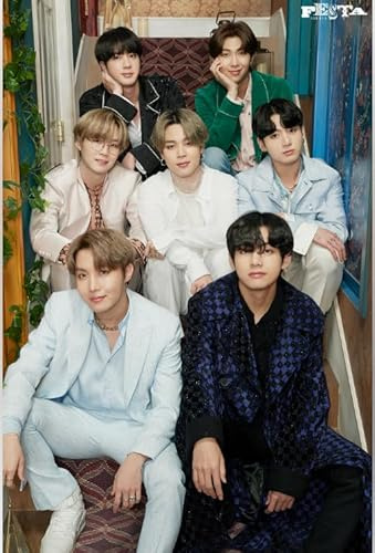 The Korean Boy Band BTS Poster-Puzzle, 1000 Teile, für Erwachsene und Kinder, Lernspiele, 38 x 26 cm