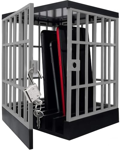 HAOWYYUU Handy Gefängnis, Handygefängnis mit Schloss & Schlüsseln, Phone Lock Box für Klassenzimmer, Zuhause, Büro - 13x15x18.5cm