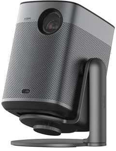 XGIMI Halo+ Mini Beamer mit Mehrwinkelständer, Android TV 10.0, Beamer Full HD mit Akku 700 ISO Lumen,Portable Projektor 1080P, mit Harman Kardon Lautsprechern, Autofokus